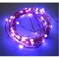 Perfect Holiday Battery Operated Copper 20 LED String Light Purple 600003